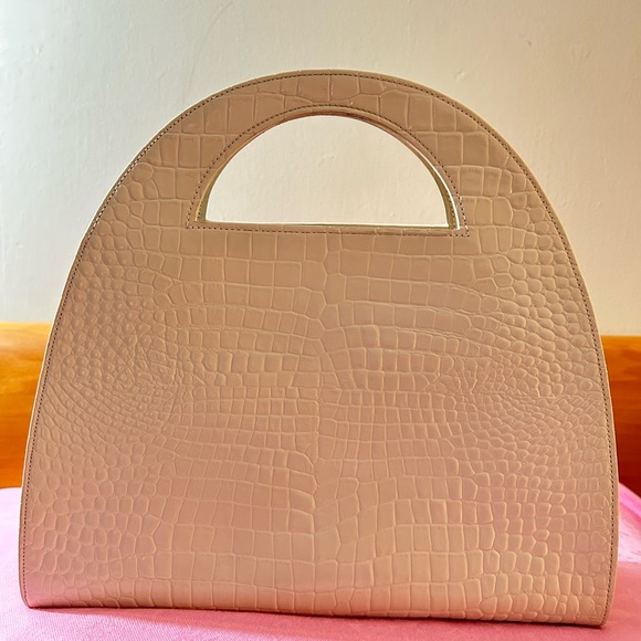 Vintage YSL Croc Cutout Handle Bag - Picture 5 of 16